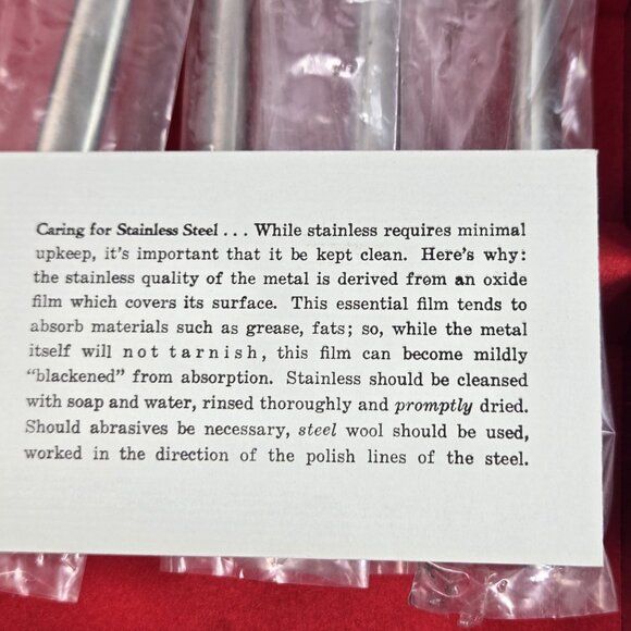 Vintage MCM Kalmar Designs Knife Sets Stainless Steel Italy NOS Steak Knives - Picture 11 of 14